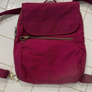 Travelon Burgundy Backpack for Women